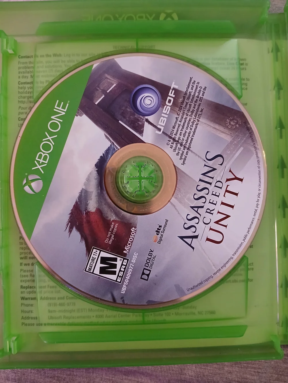 Assassin's Creed Unity Limited Edition - Xbox One (Green Case)